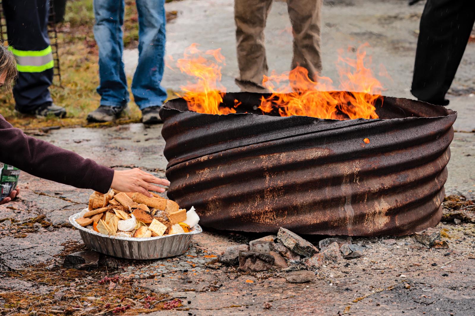 Feeding of the fire 