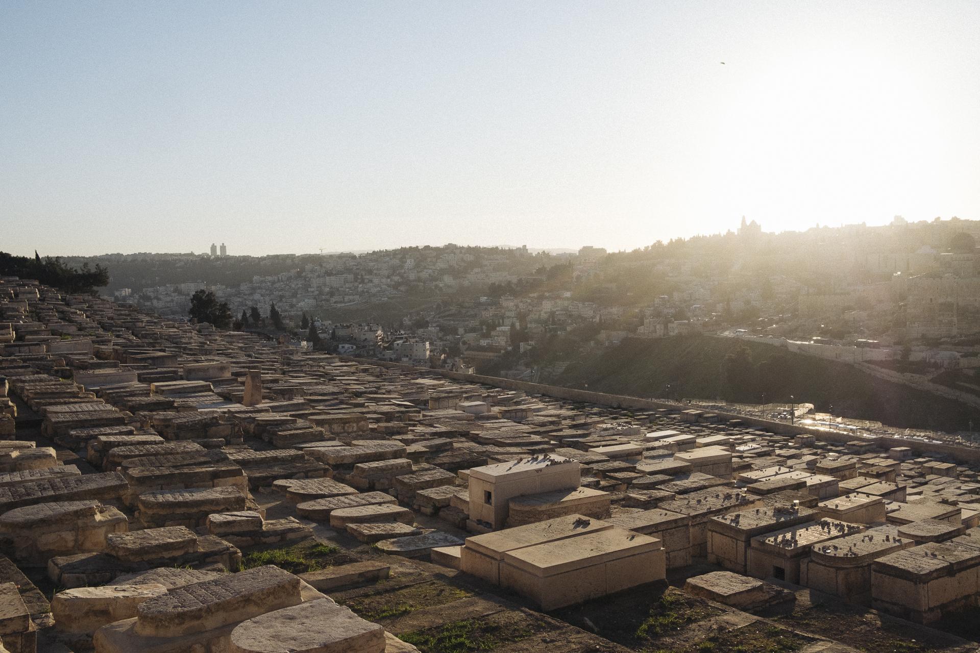 Au nom de tous les Saints - Jewish cemetery on the Mount of Olives. Jerusalem,...