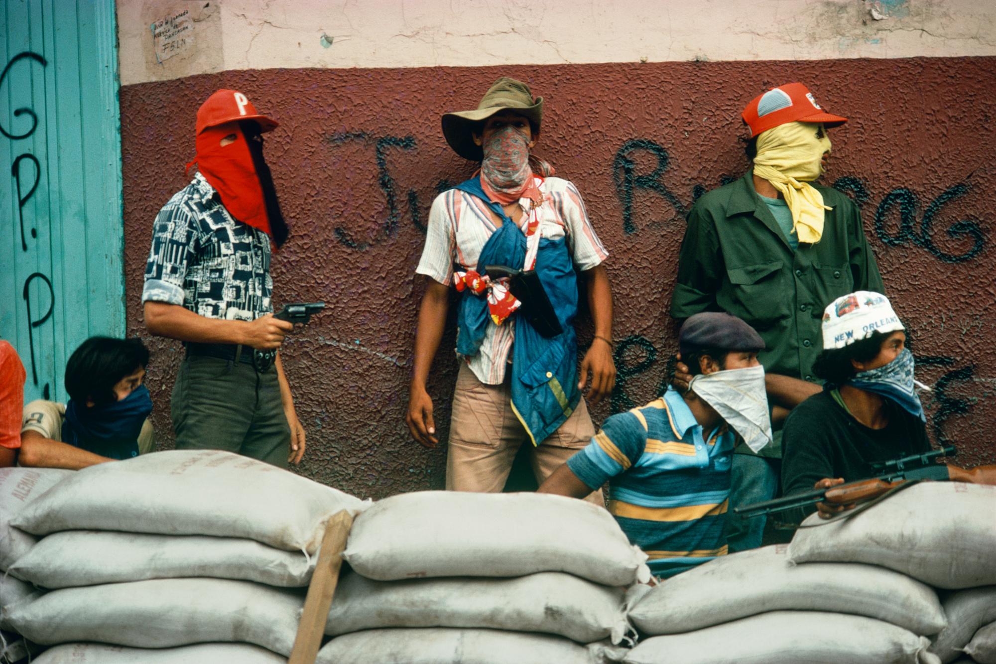 Nicaragua Final - Muchachos await the counterattack by the National Guard....