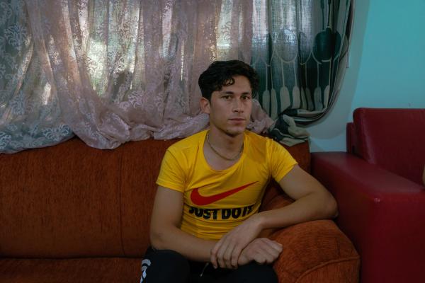 Stuck: The plight of Turkey's Afghan migrants - An Afghan undocumented migrants in his house. He was beating up by the Greek police and pushed...