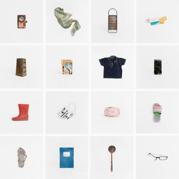 Image from In the Name of God -   Objects that were found in the Moria refugee camp...