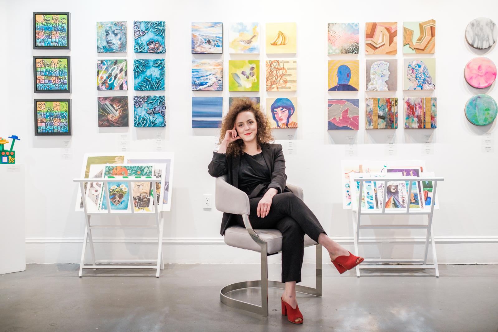 Image from PORTRAITS - Ashley Voss the owner of Voss Gallery in the Mission...