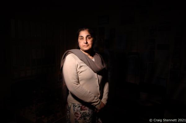  Asylum Seeker Farhat Khan at an Advice Centre in Manchester where she undertakes voluntary work.&nbsp;  Photographed for The Sunday Telegraph (UK) 