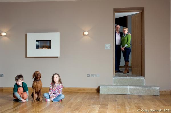 Strictly Commercial-Commissioned Portraits -  Vicky & Roger Hobson with their children Edward(6)...