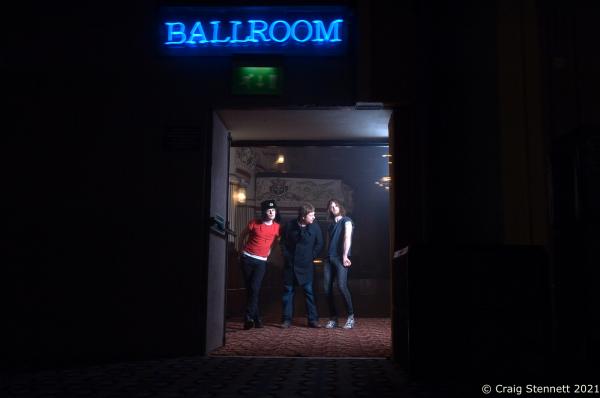 Strictly Commercial-Commissioned Portraits -  The Fratellis at The Empire Ballroom in Blackpool. R-L...