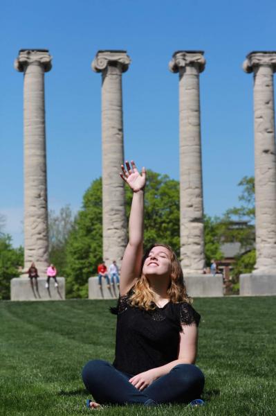 Joy - In Photos  - A perfect spring day on the University of Missouri campus. Image copyright Sarah Sabatke.