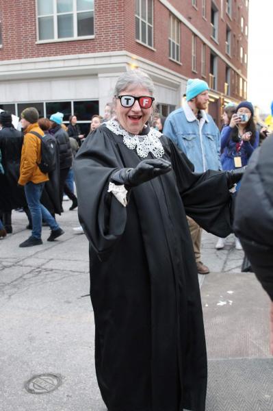 Joy - In Photos  - A woman dresses up as Justice Ruth Bader Ginsburg during the annual True/False Film Festival in...