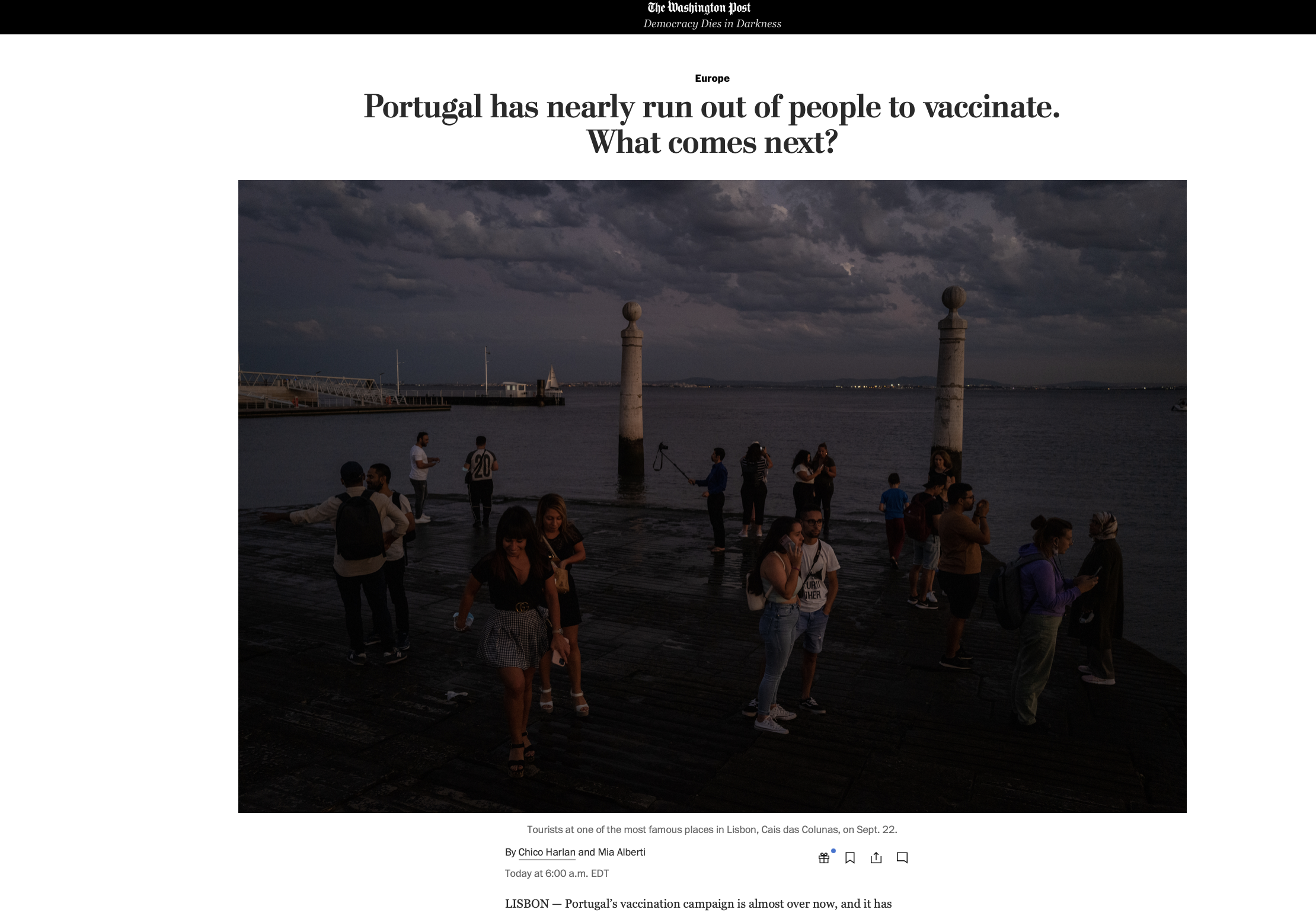 Portugal has nearly run out of people to vaccinate. What comes next?