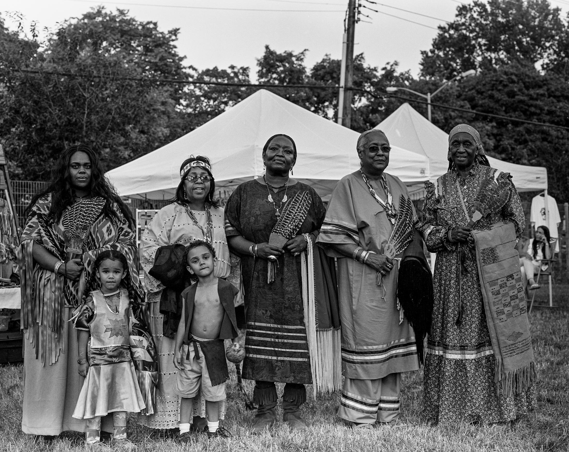 Indigenous Portraits   - Four generations, Queens County Farm Powwow, 2013.