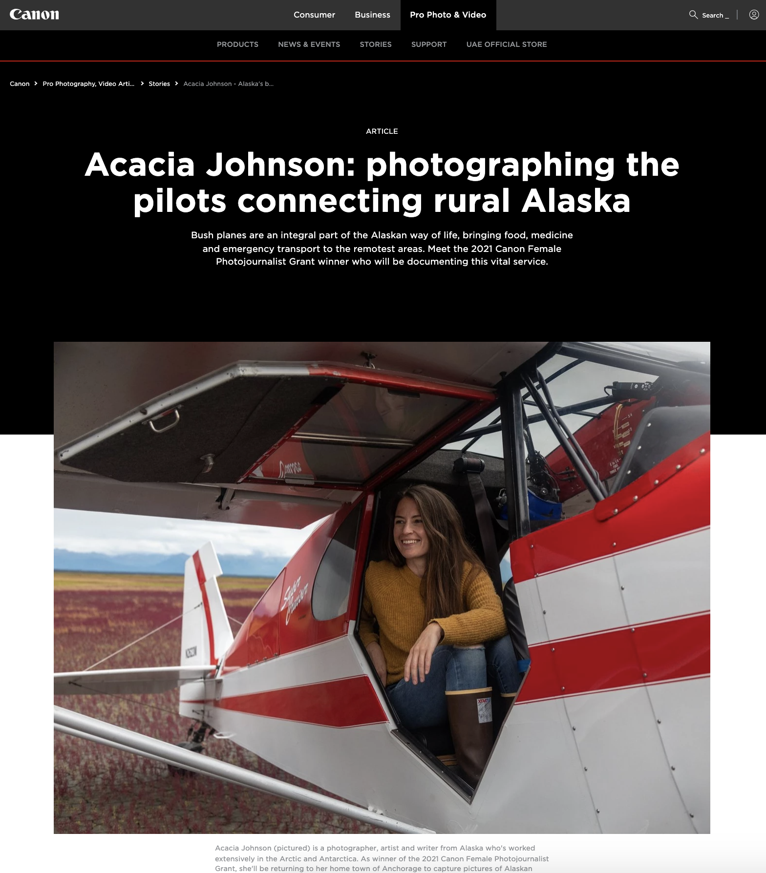 Thumbnail of Canon Feature: The Pilots Connecting Rural Alaska