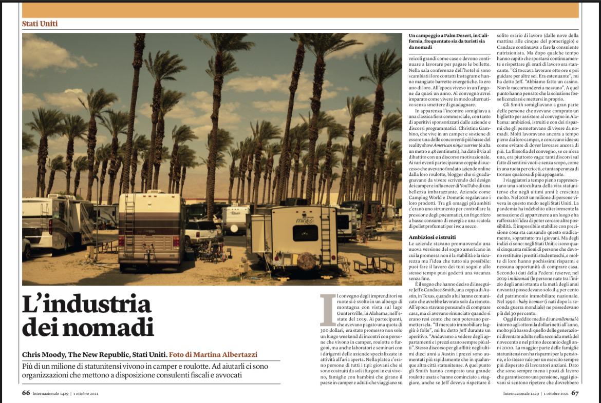 Thumbnail of L'industria dei nomadi on Internazionale 