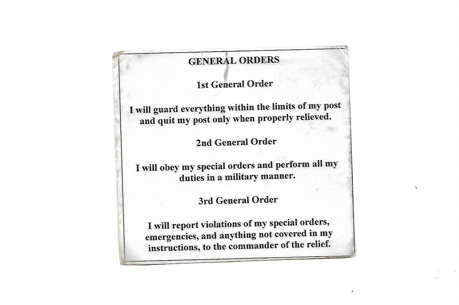 Peter Philip Kairu | General Orders