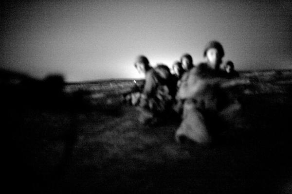 Reservists - Night training before heading into the West Bank for one...