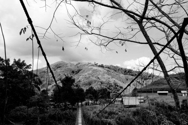 Image from Matigsalug Tribe - The bridge that leads into Pigaluman village.