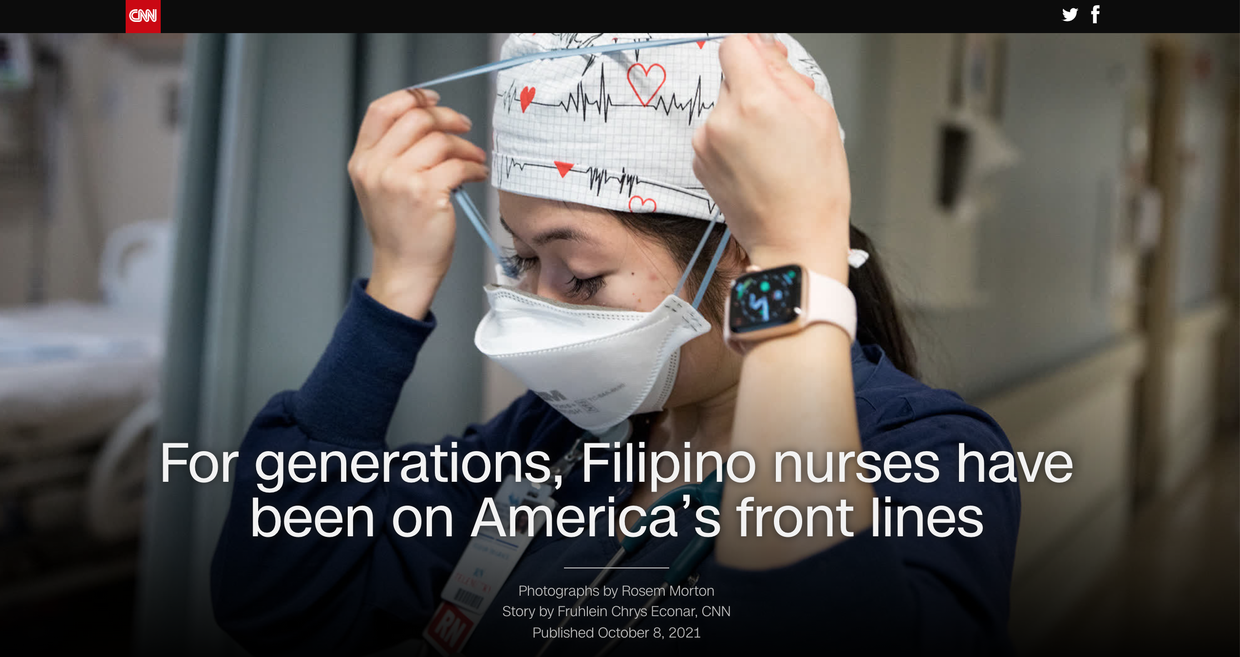 Thumbnail of CNN: For generations, Filipino nurses have been on America’s front lines