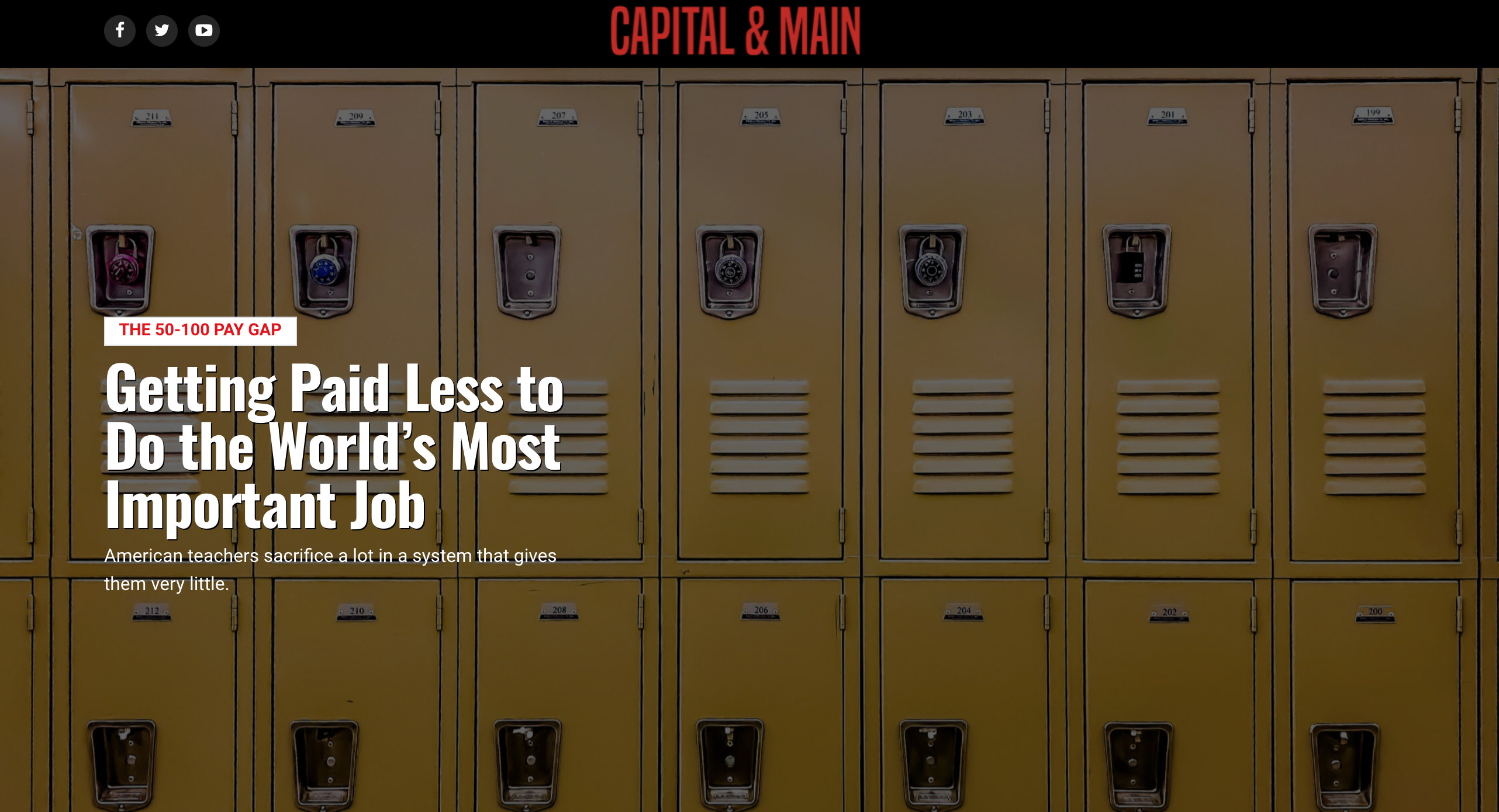 Capital & Main: Getting Paid Less to Do the World’s Most Important Job