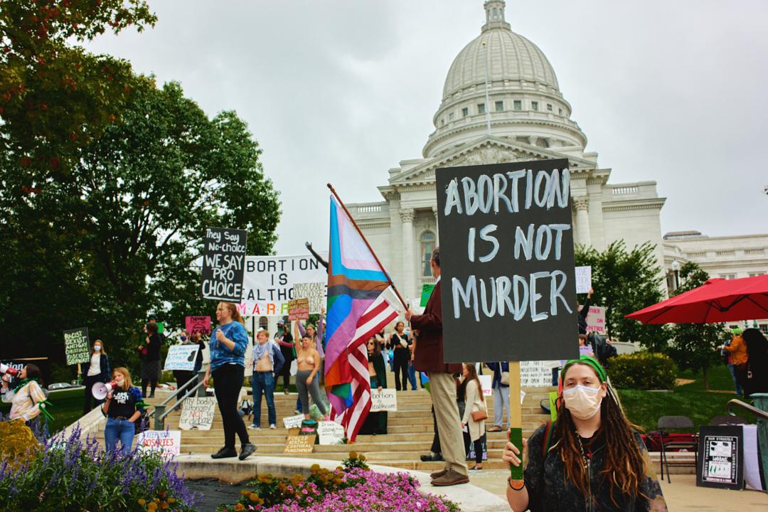 MARRCH Pro-Abortion Rally & Counter Protest (colour) -  Madison USA