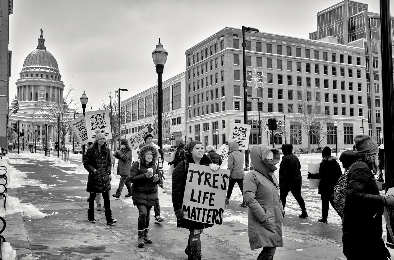 Justice For Tyre Nichols (b&w) By Michael Sullivan