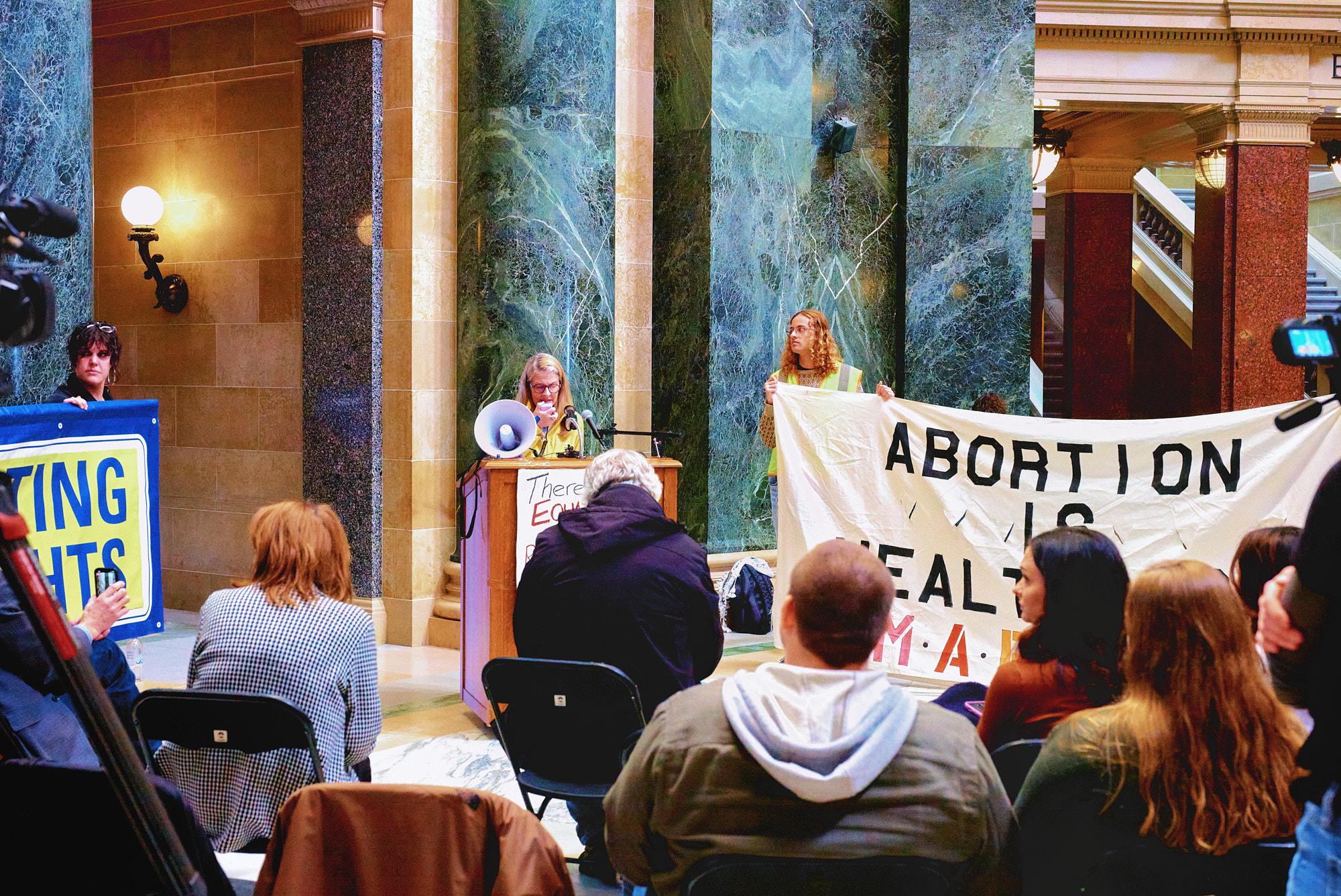 Spring Primary Press Conference for Abortion Rights