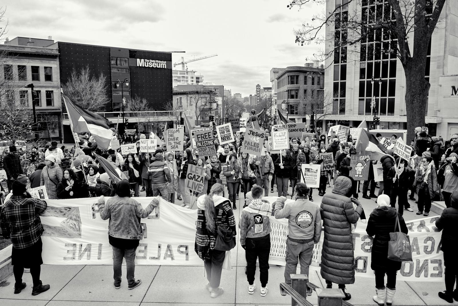 Wisconsin All out for Palestine Rally and March -   