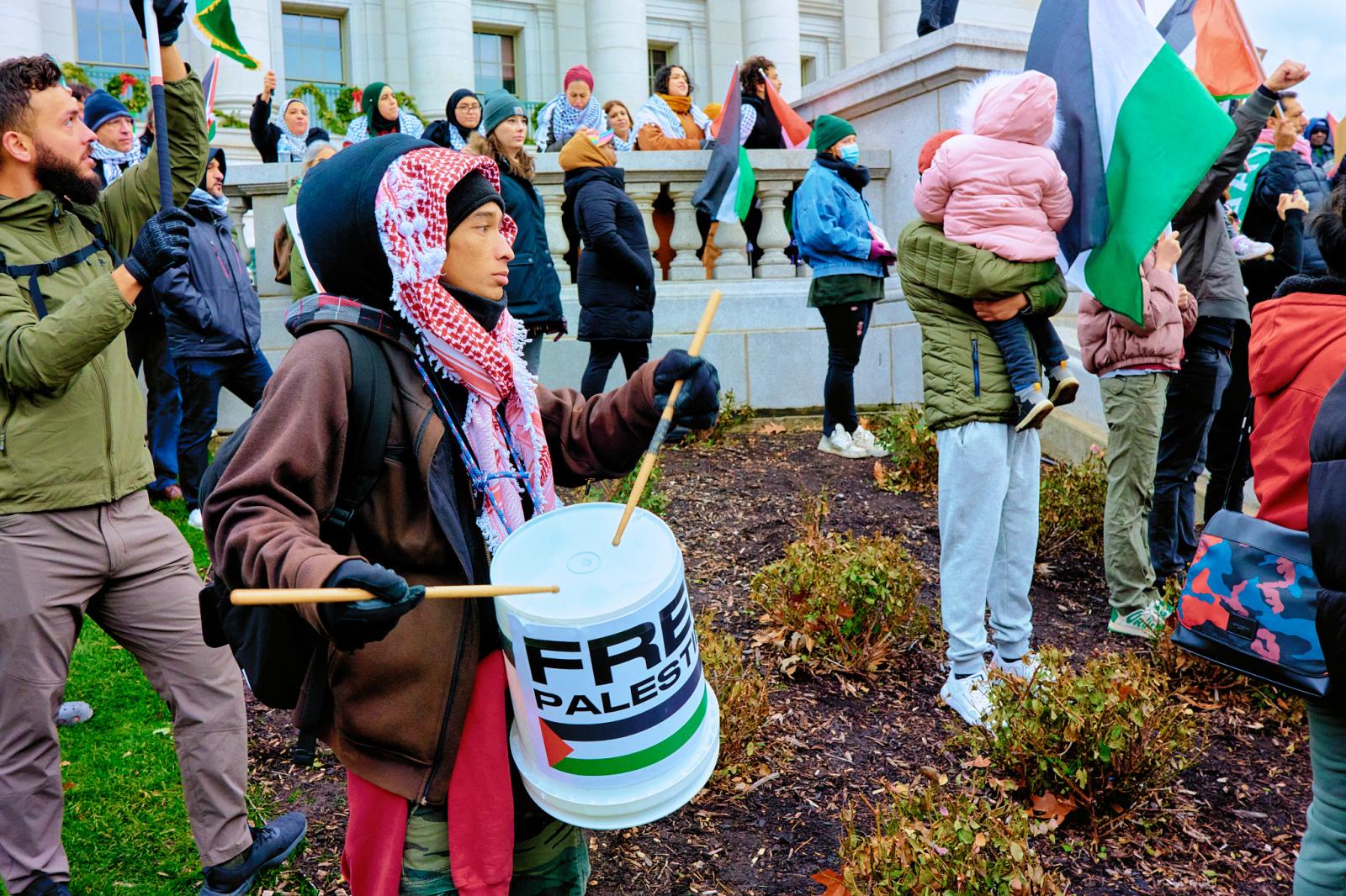 Wisconsin All Out For Palestine March And Rally - New Normal Photography