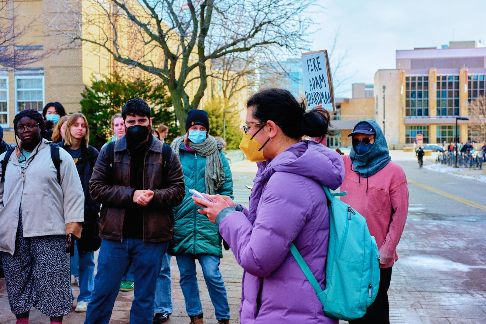 Speakout Against UWPD and Weapons Manufacturers on Campus - 