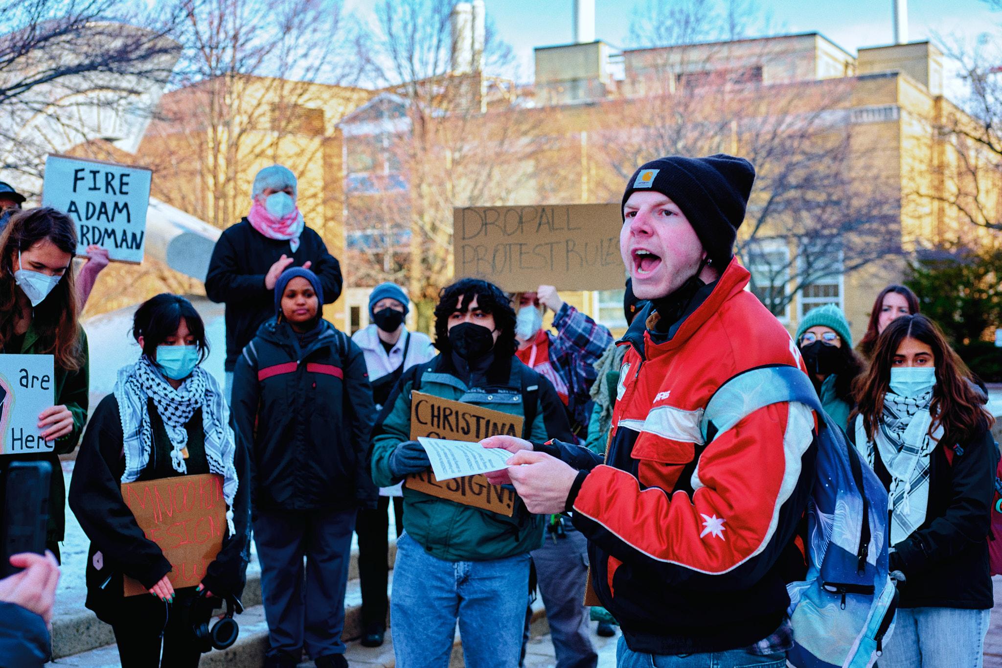 Speakout Against UWPD and Weapons Manufacturers on Campus