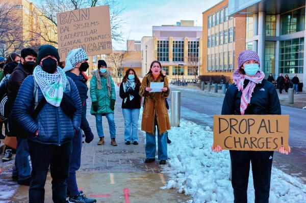 Speakout Against UWPD And Weapons Manufacturers On Campus - Photography story by Michael Sullivan