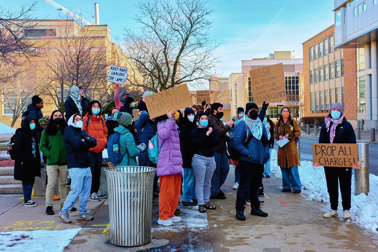 Speakout Against UWPD and Weapons Manufacturers on Campus - 