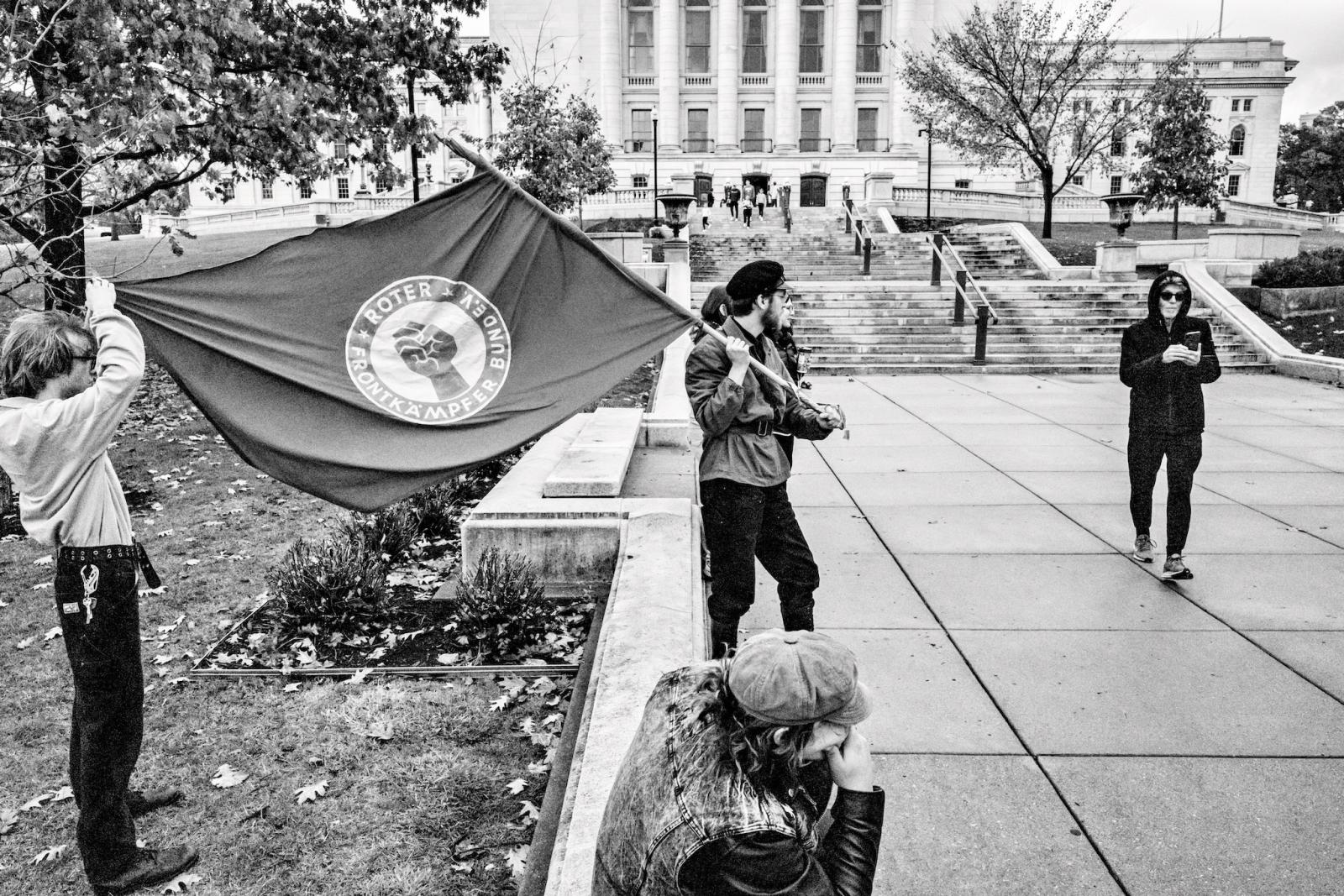 Emergency Action (b&w) -  Madison USA