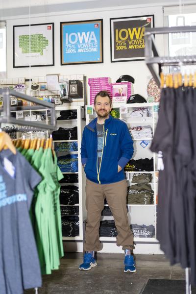 Portraits - Mike Draper, founder and owner of Raygun, poses in his...
