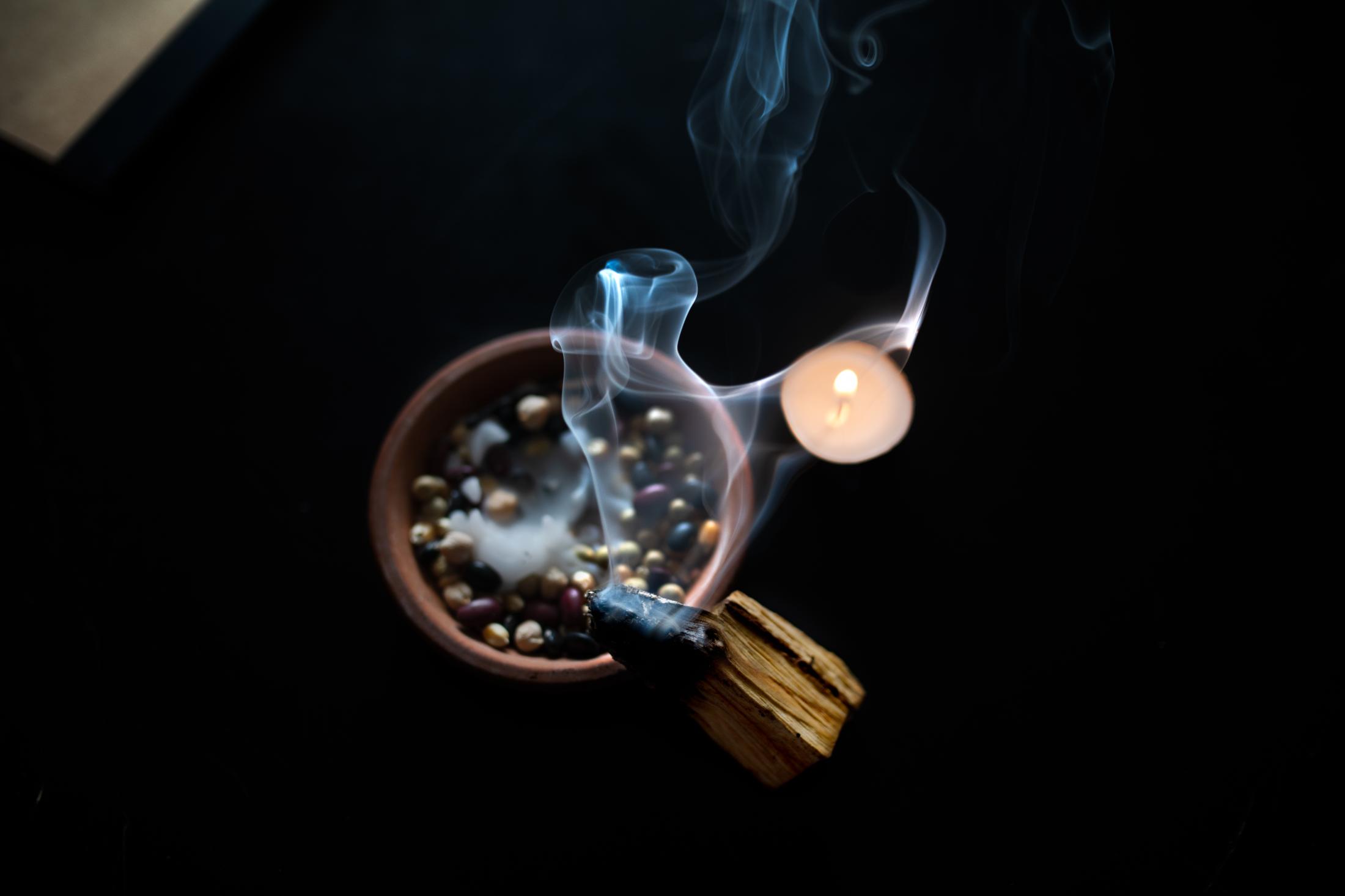 Going in and out of these intense emotional states, I found myself being grounded by the smell of the palo santo burning on my desk. Leah in the...