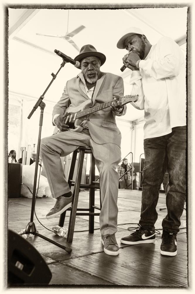 Lurrie and Steve Bell at the Chicago Blues Festival