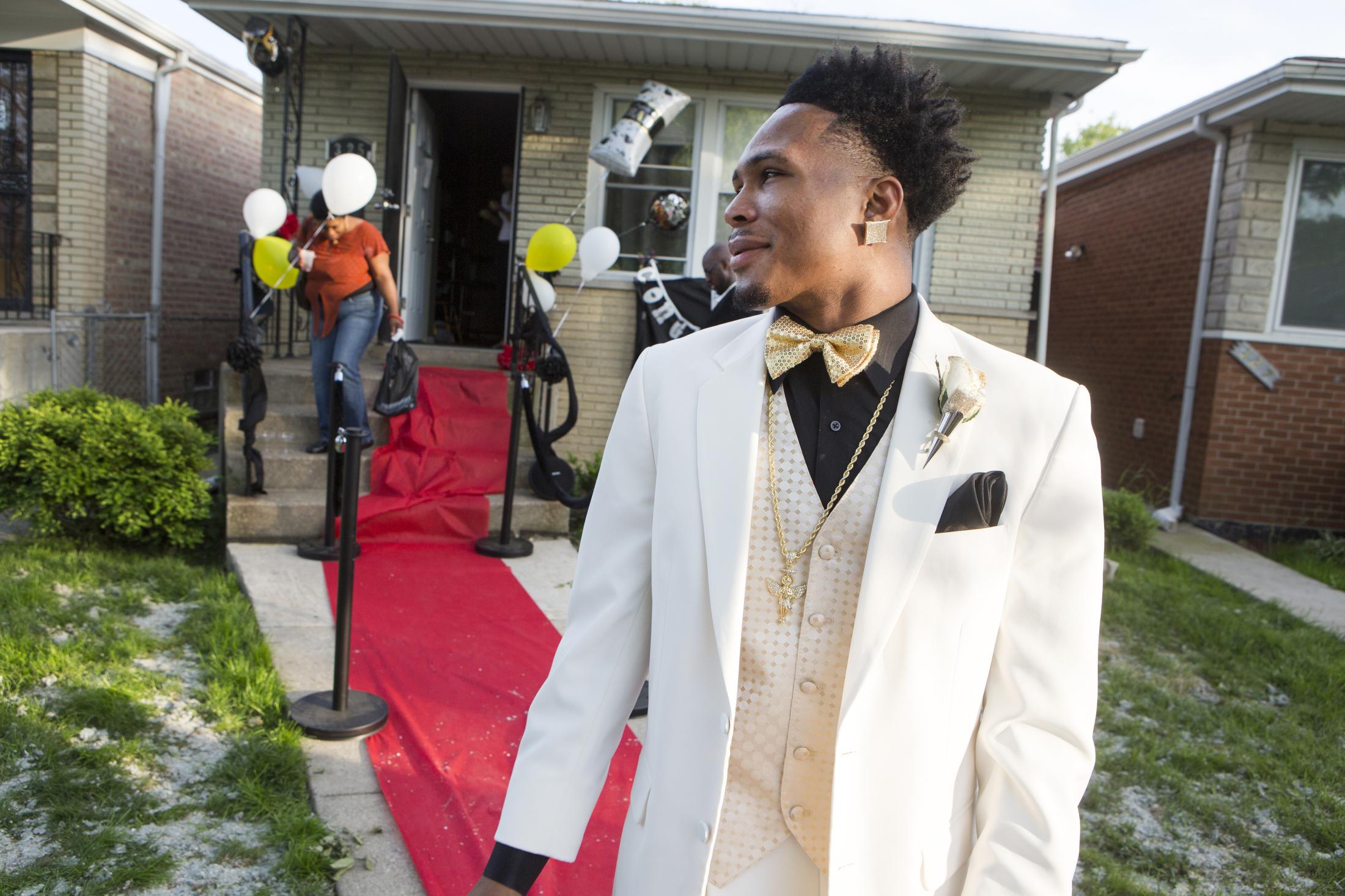 10 years in a boxing gym - Isiah on his High School graduation party and prom night.