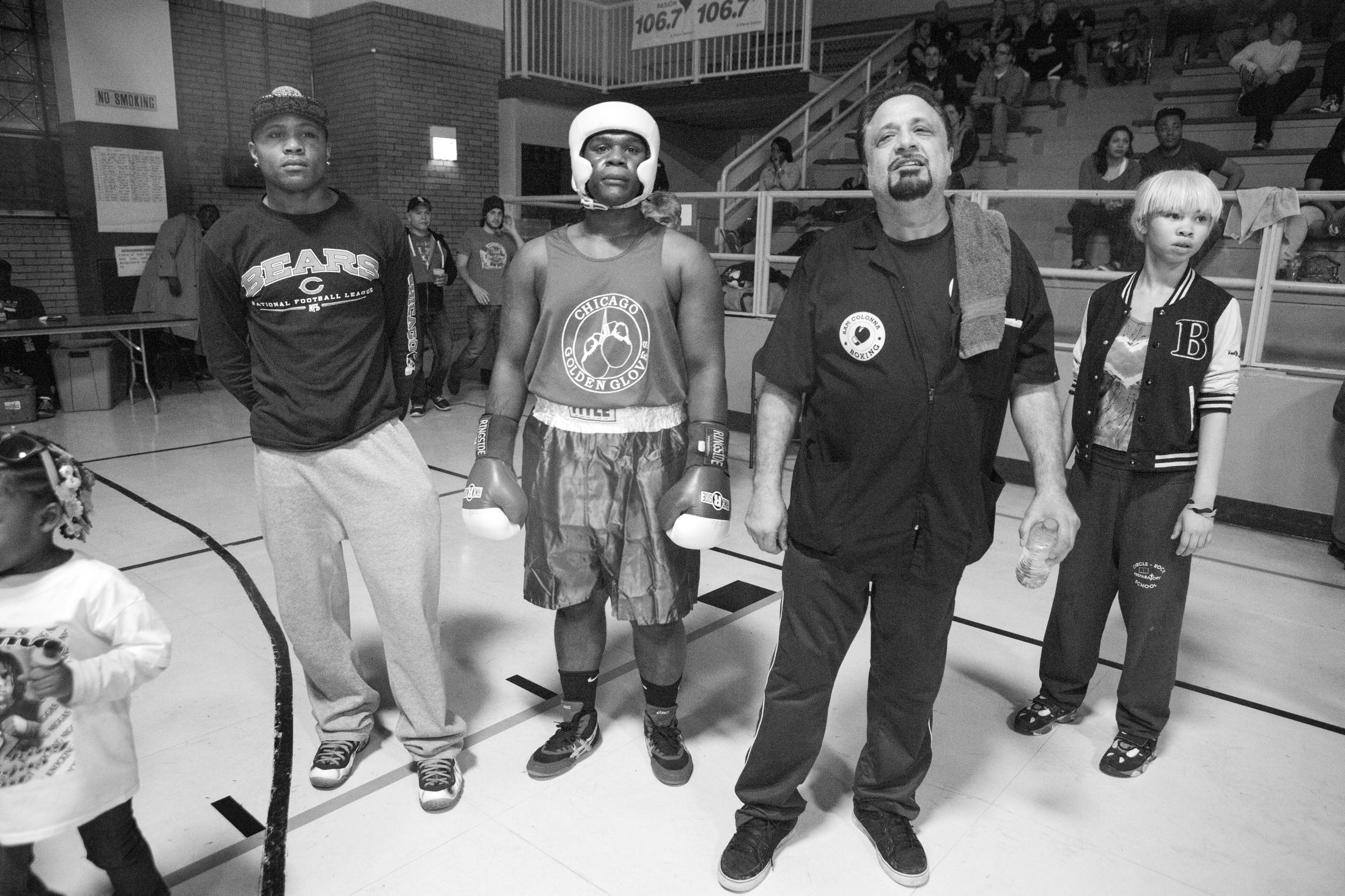 10 years in a boxing gym - Dionte waiting for his final at the Chicago Golden Gloves...