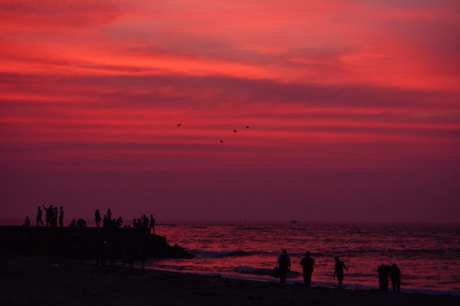 SINGLES - Wicked skies. Sunset at Fort Kochi.