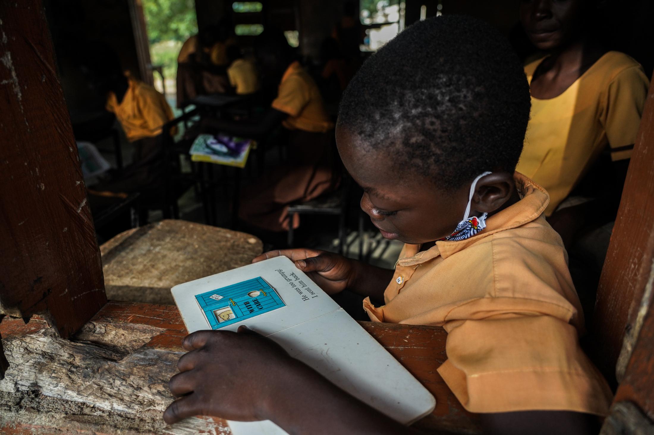 Tales Under the Baobab Tree - Gowrie Primary School Student reads before class. Upper...