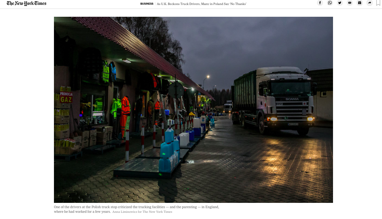 Art and Documentary Photography - Loading tearsheet_polishtruckers_anna_liminowicz_nytimes_1.png