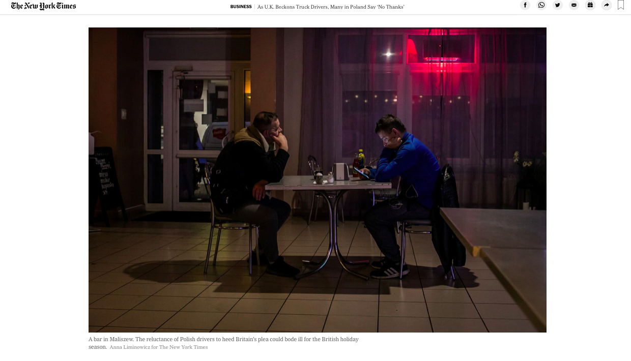Art and Documentary Photography - Loading tearsheet_polishtruckers_anna_liminowicz_nytimes_2.png