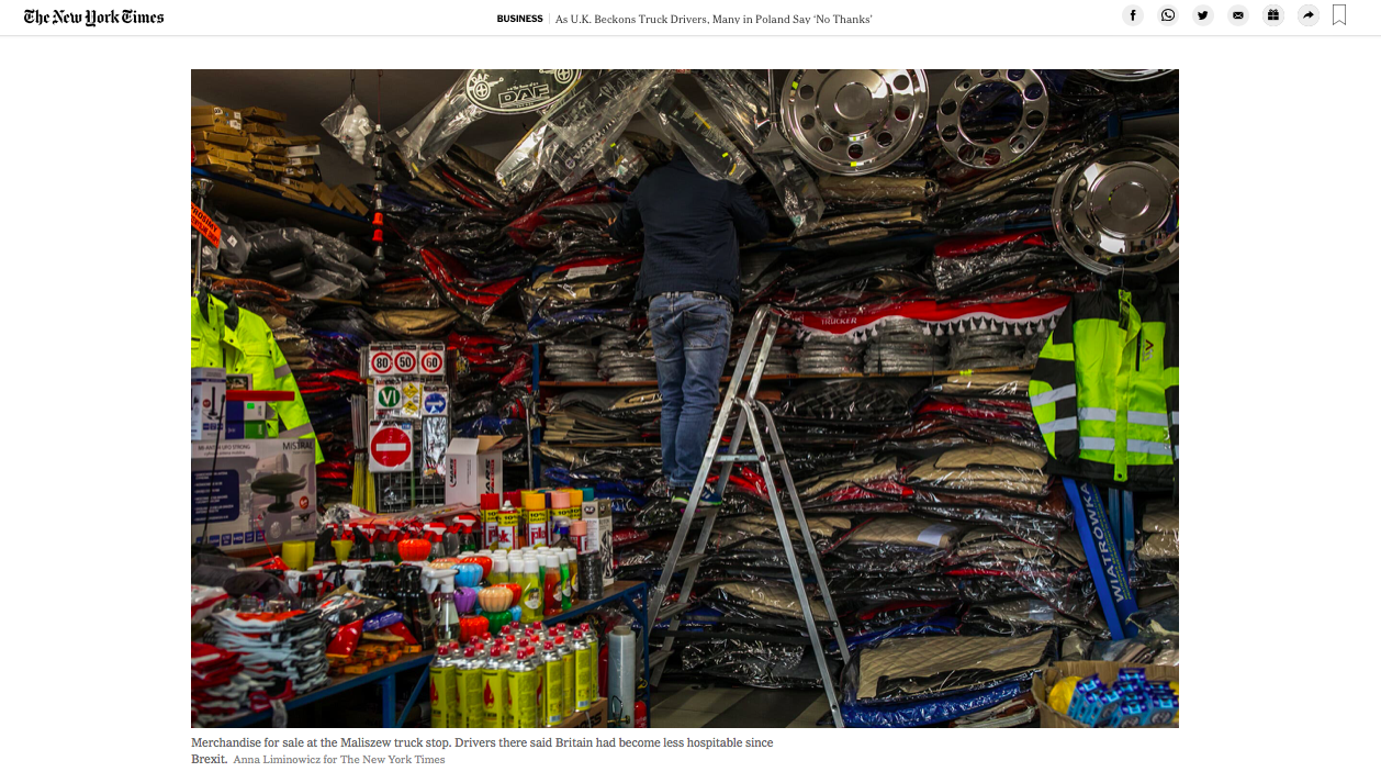 Art and Documentary Photography - Loading tearsheet_polishtruckers_anna_liminowicz_nytimes_4.png