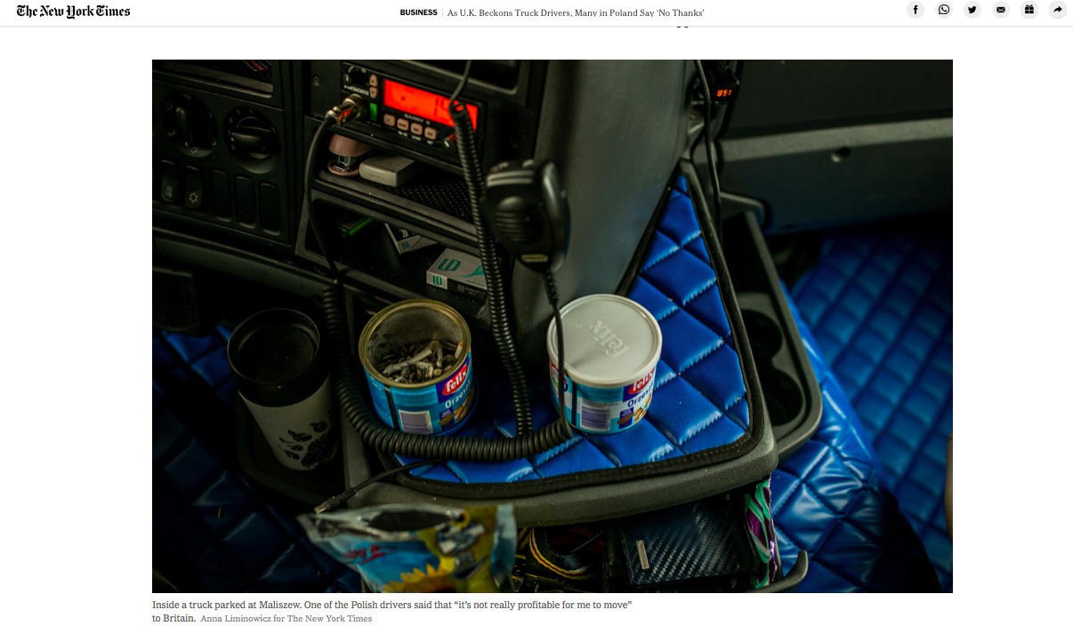 Art and Documentary Photography - Loading tearsheet_polishtruckers_anna_liminowicz_nytimes_5.png