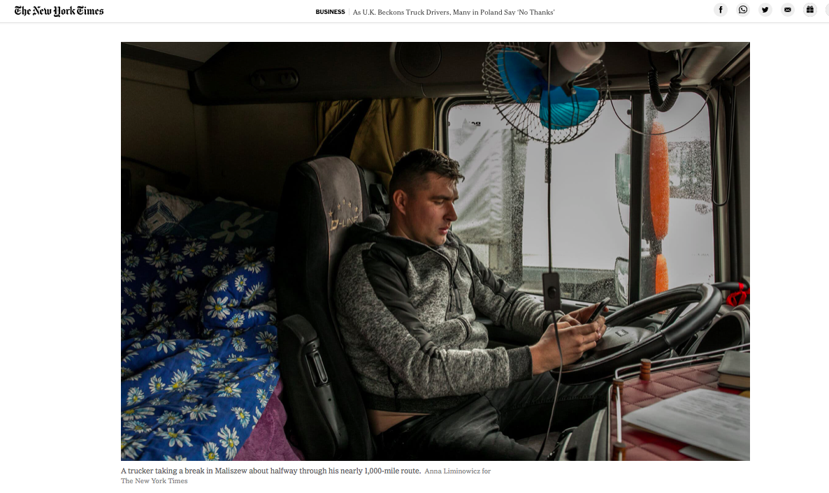 Art and Documentary Photography - Loading tearsheet_polishtruckers_anna_liminowicz_nytimes_6.png