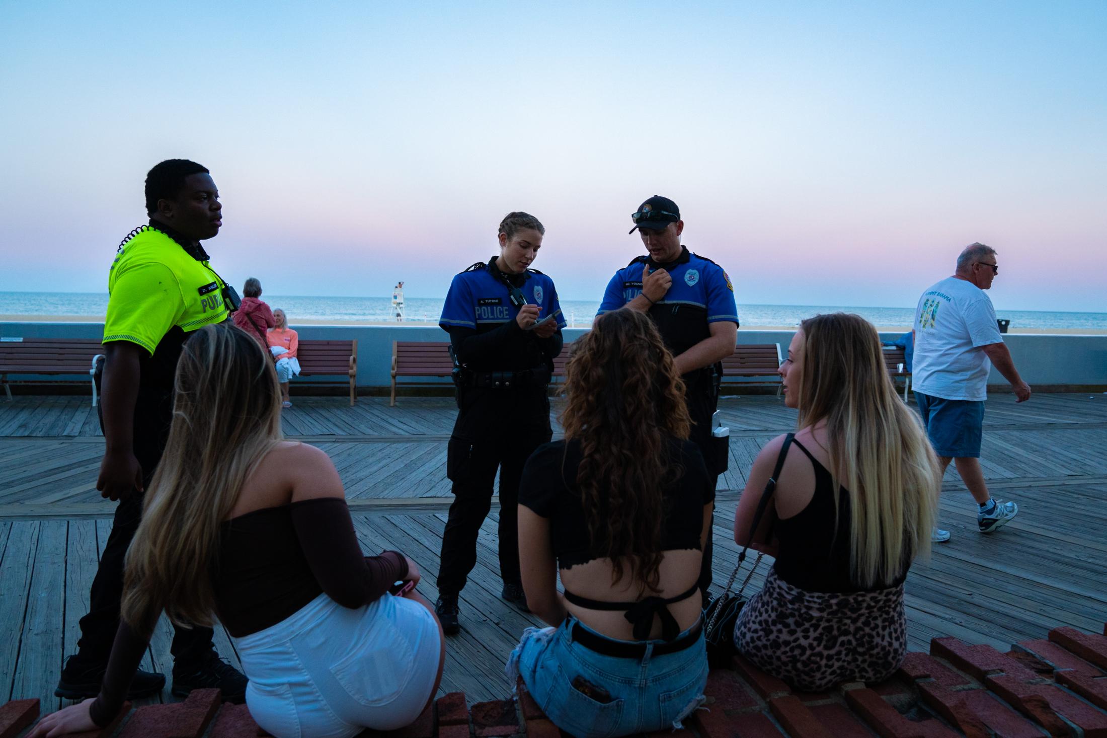 Questions about policing on Ocean City Boardwalk - A few teenagers are fined for vaping on the Boardwalk in...