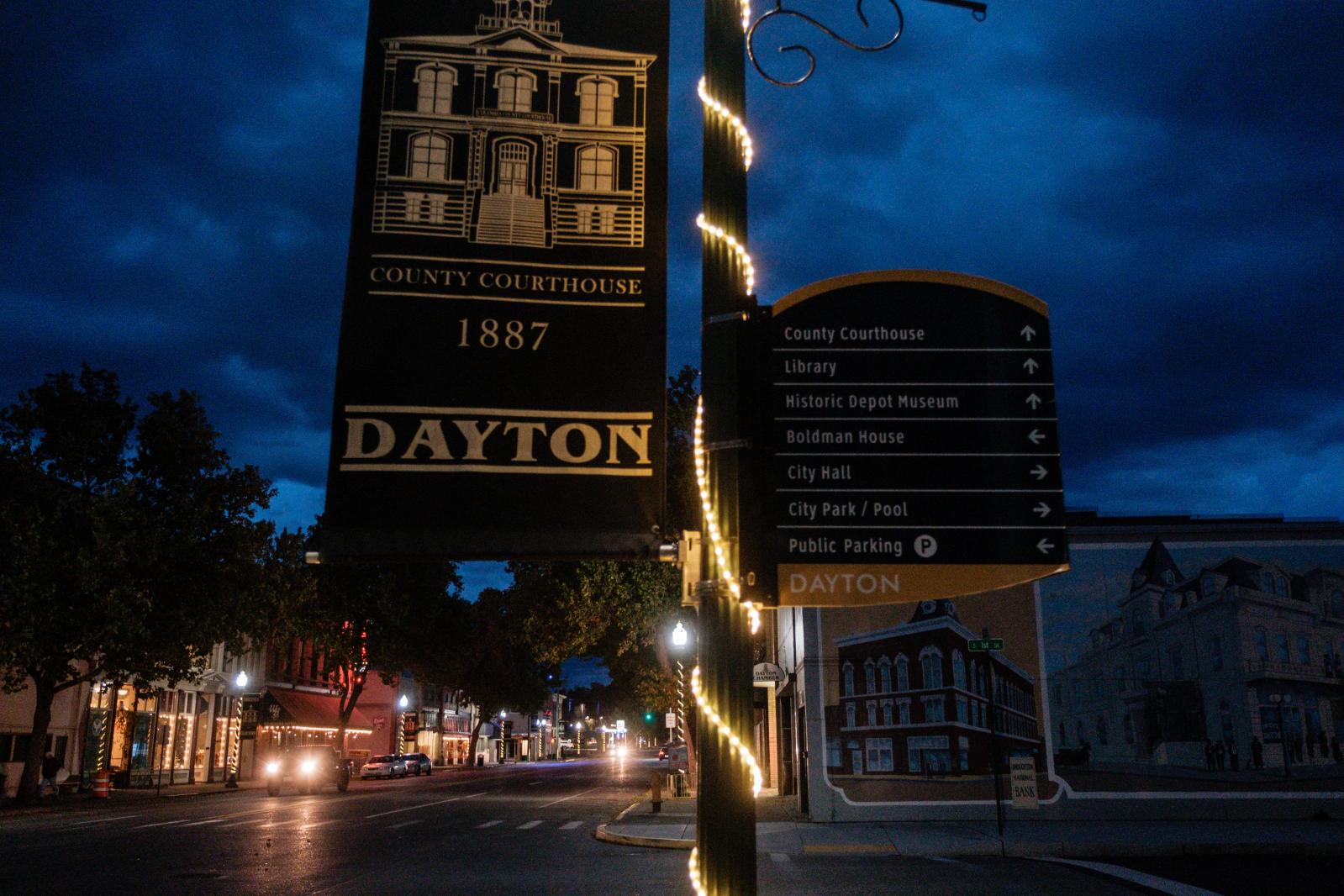 Image from Vaccine Mandate Impact: Dayton,WA - DAYTON, WA - OCTOBER 24: Downtown Dayton, Washington is...