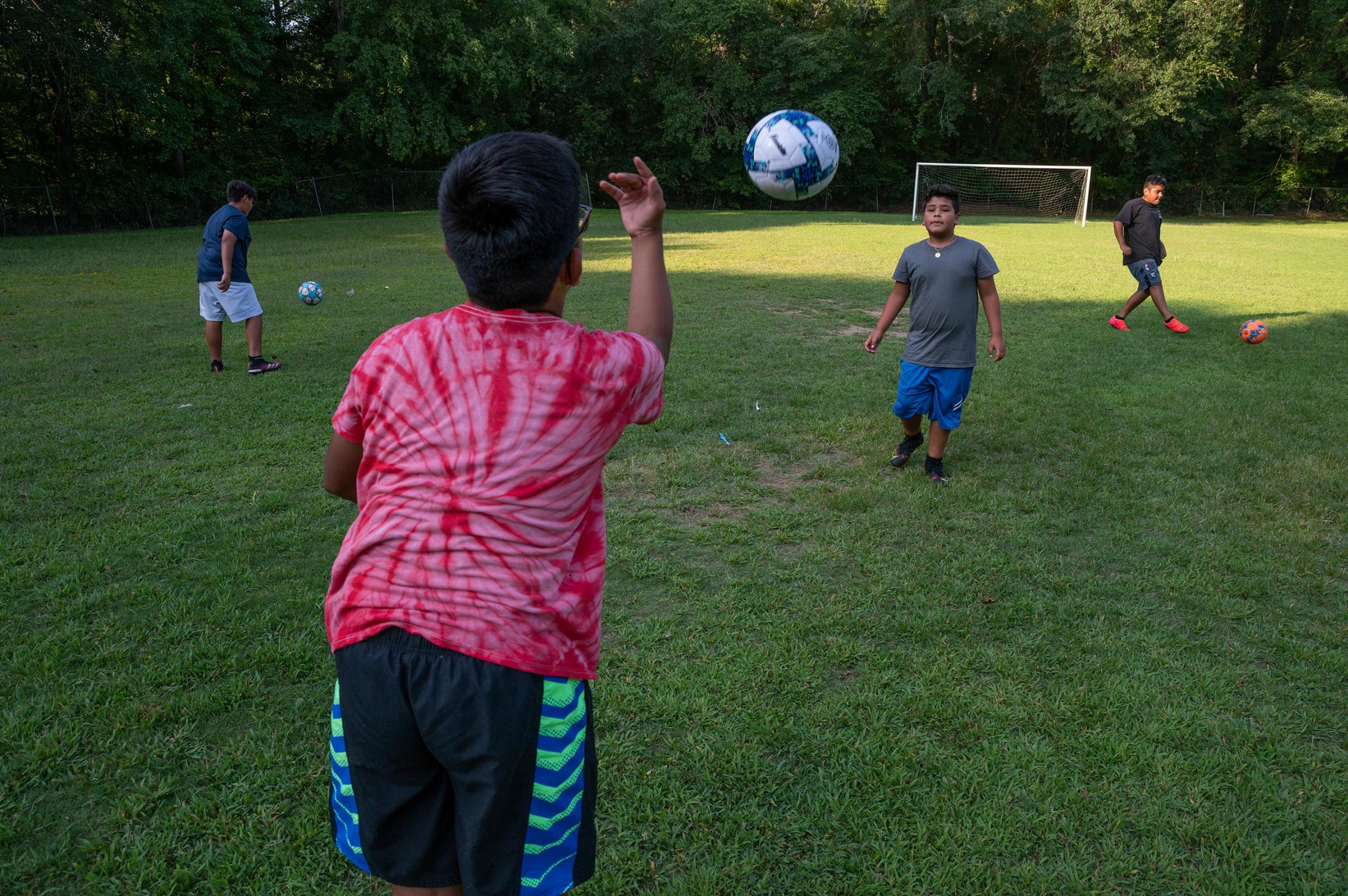  Landmark Chruch&rsquo;s youth soccer team practices drills at Jones Bridge Park near the river to prepare for an upcoming game. Recreation is a big part of the public connection to Chattahoochee; In 2020, 3.1 million people visited the National Park. 