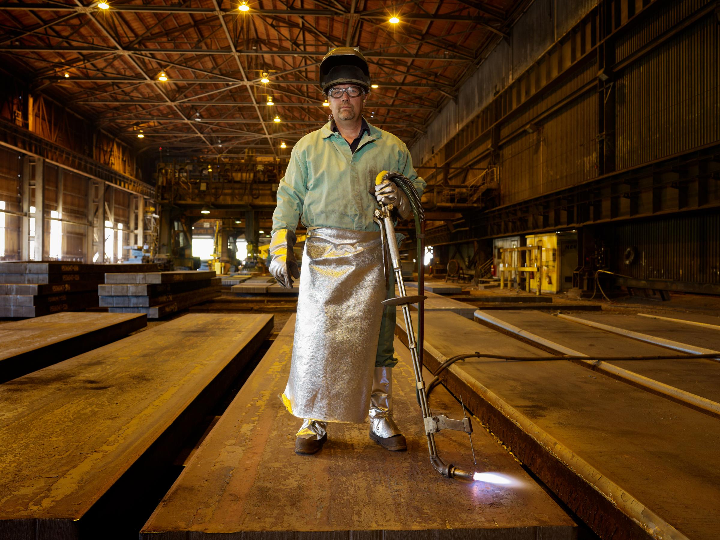 BLUE - A Portrait of the American Worker - 4092 &bull; Tim - Steel Mill Slab Yard Technician - Cleveland, Ohio