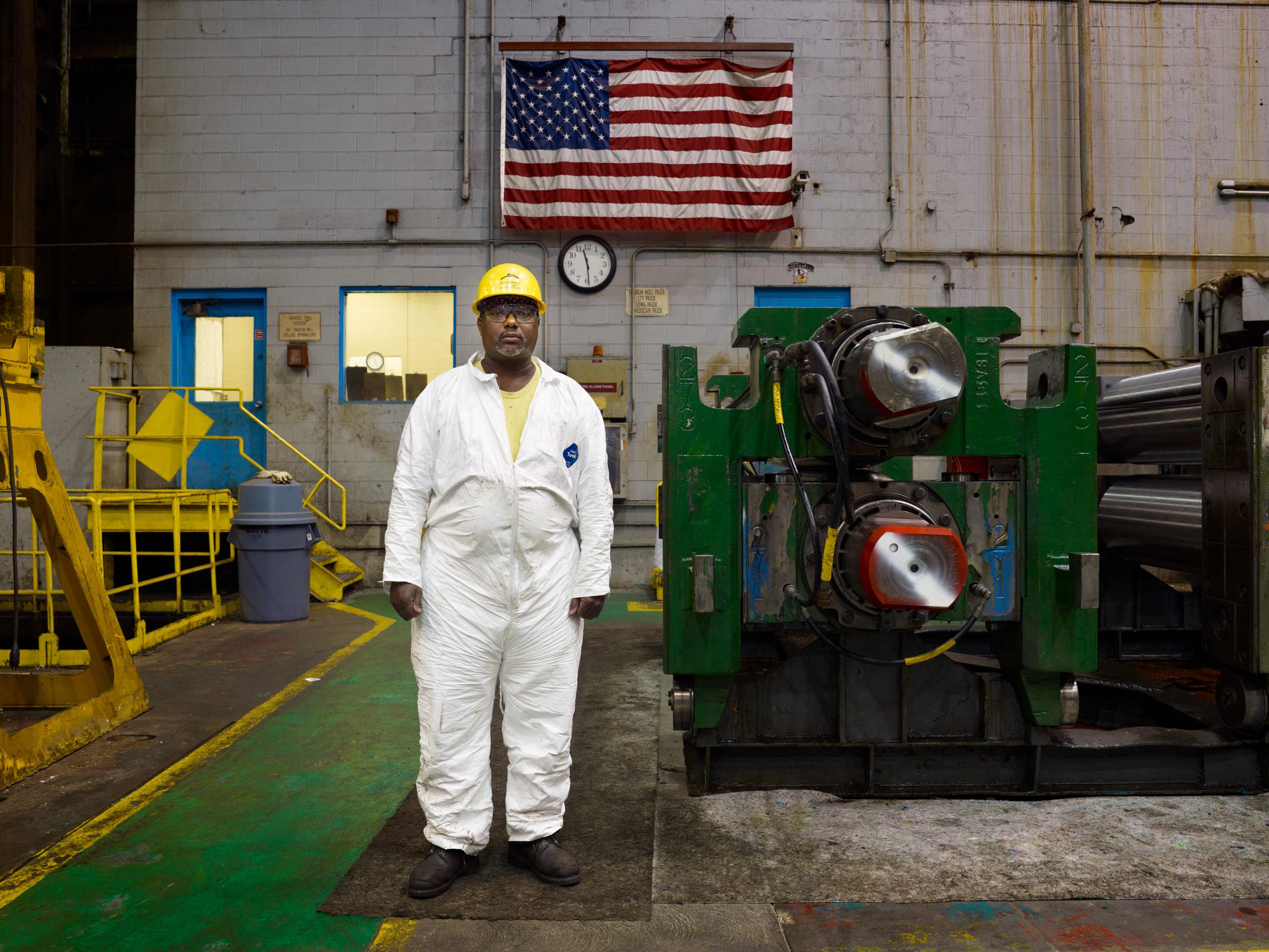 BLUE - A Portrait of the American Worker - 4098 &bull; Larry - Steel Mill Technician - Cleveland, Ohio