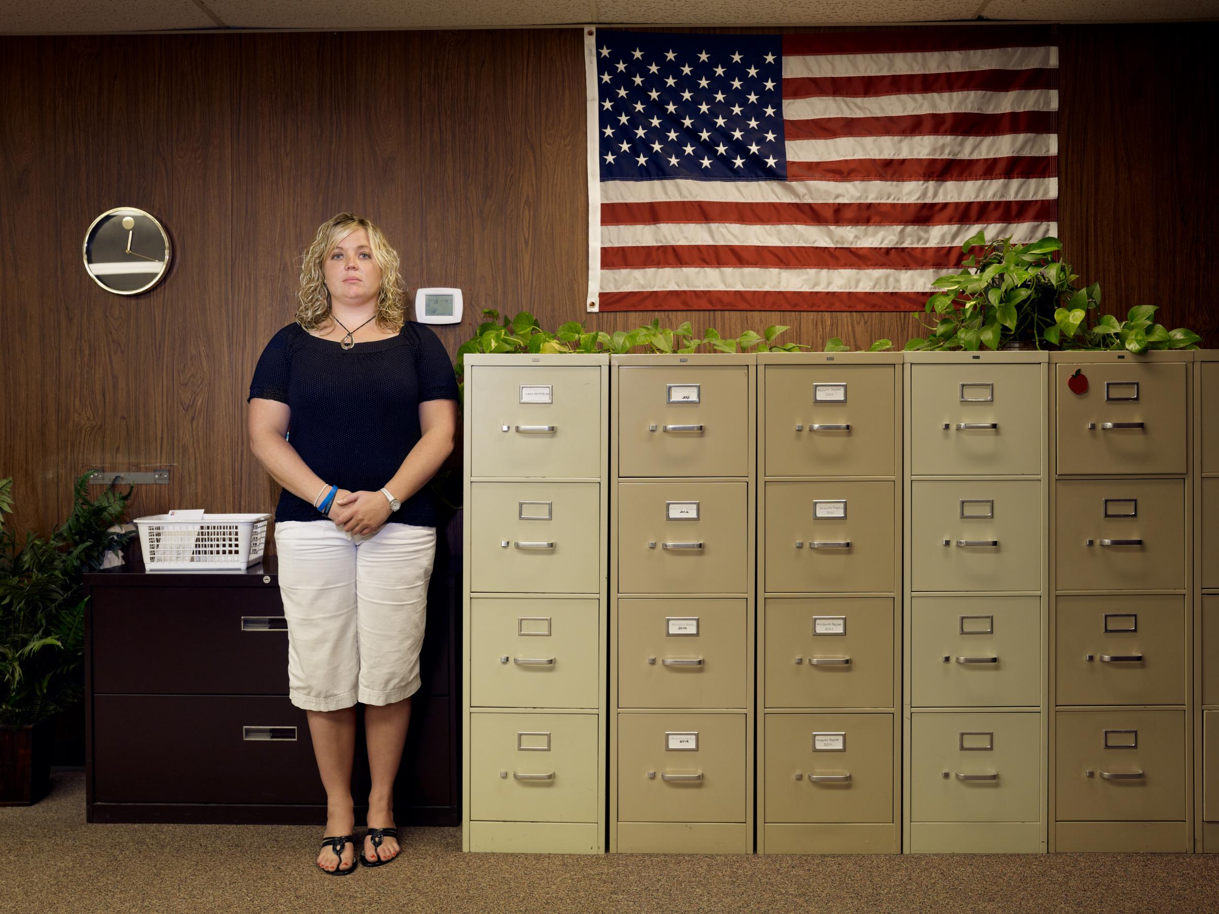BLUE - A Portrait of the American Worker - 4194 &bull; Kelly - Office Manager - Germantown, Wisconsin