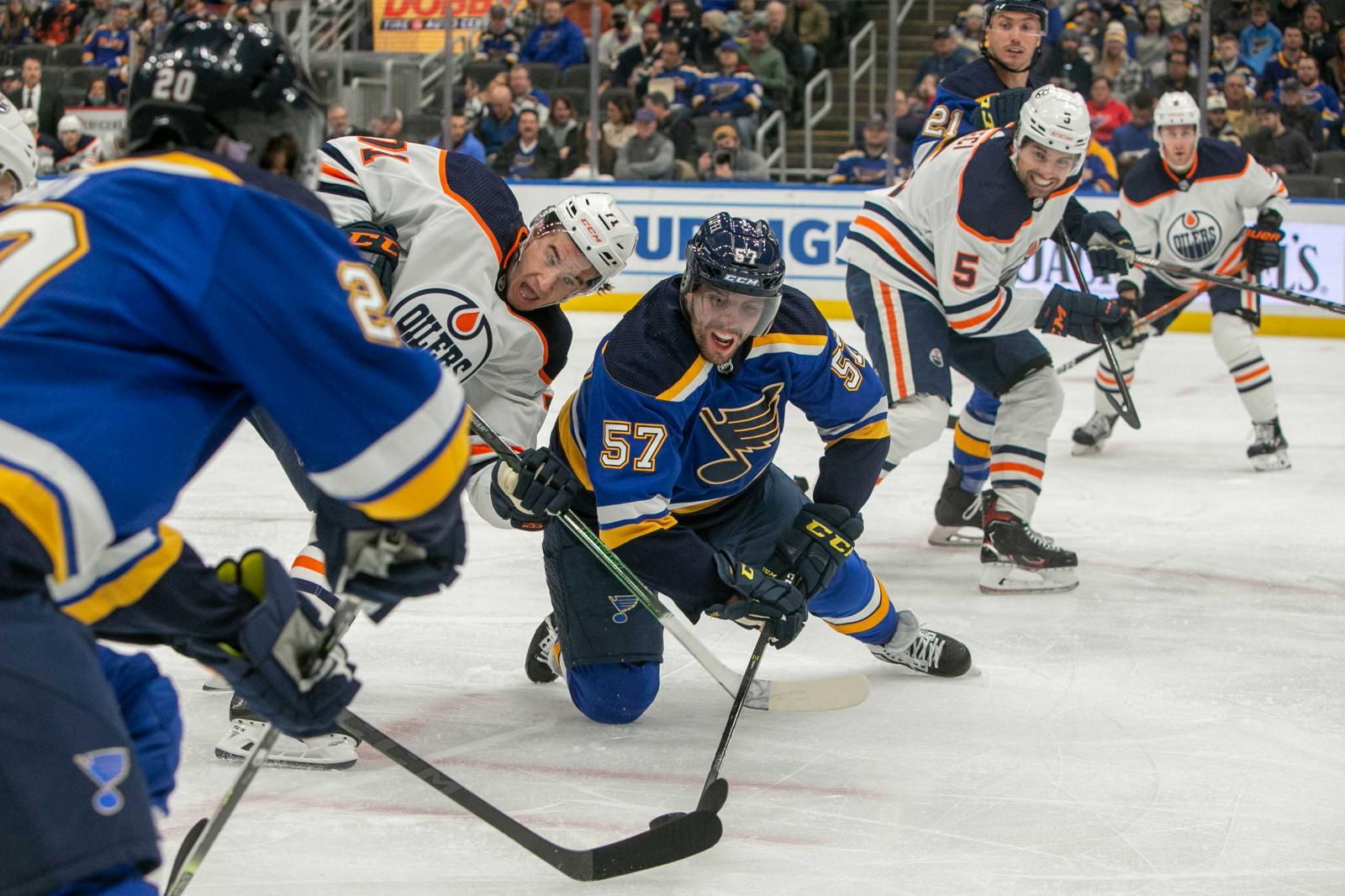 St. Louis Blues left wing David...oing into today&#39;s game.