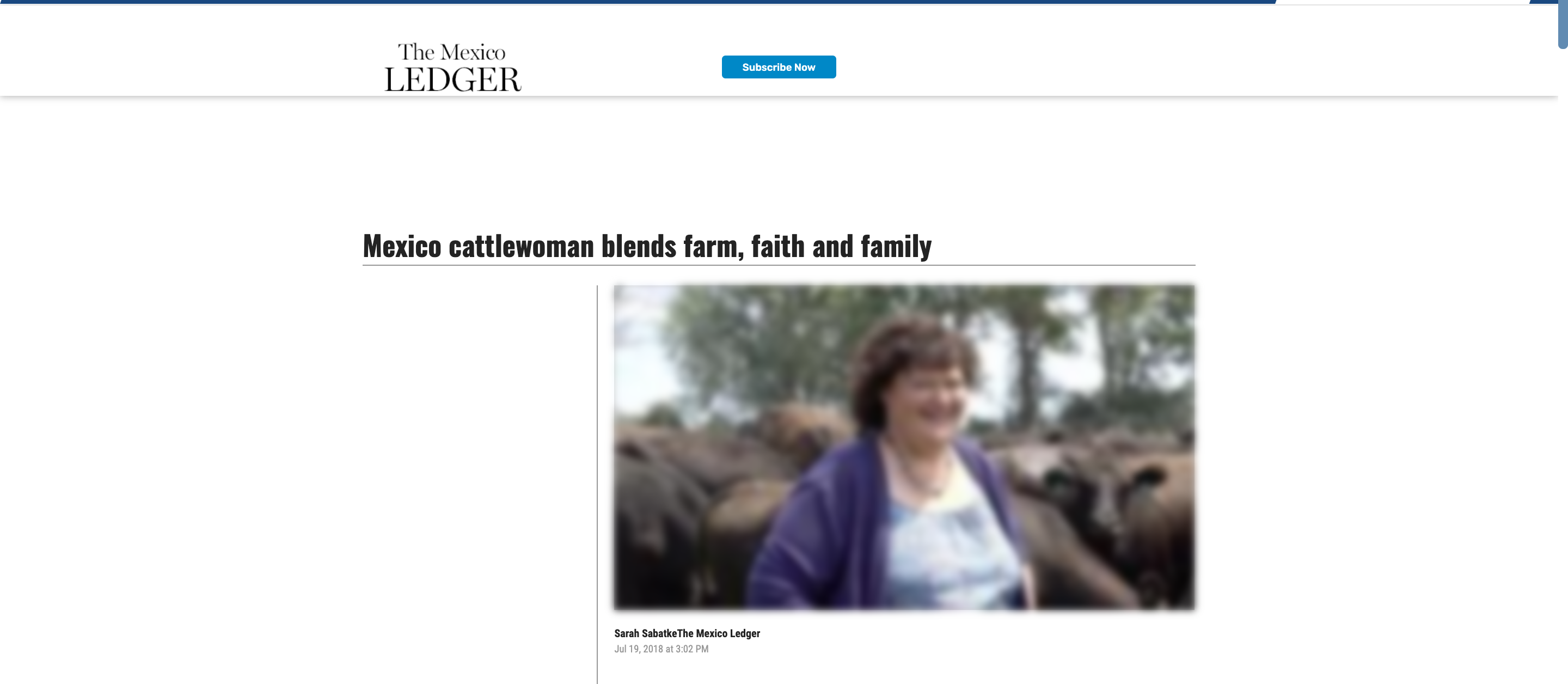 Thumbnail of Mexico cattlewoman blends farm, faith and family